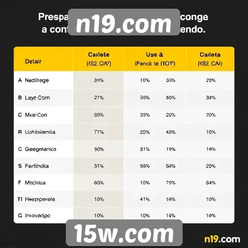 Desempenho do n19.com em comparação a concorrentes