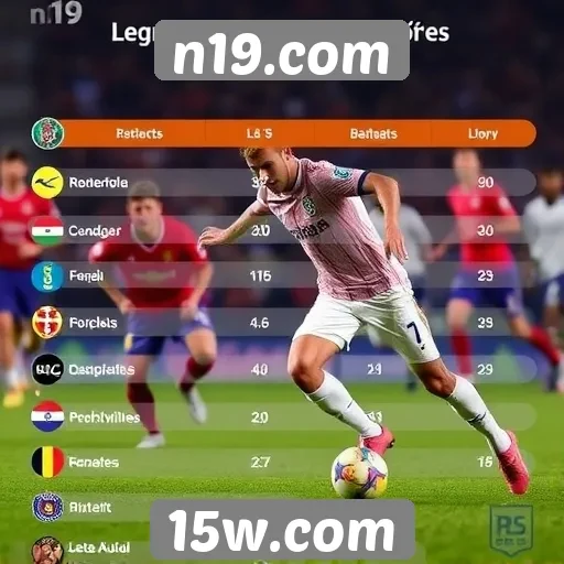 Estatísticas de jogadores no site n19.com